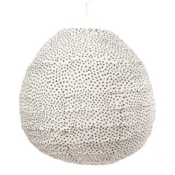 Fleck Lampshade, White/Black