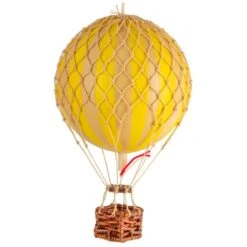 Floating The Skies Luchtballon 13x8.5 Cm, True Yellow