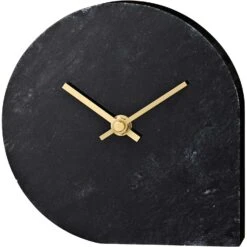 AYTM Stilla Table Watch, Black Marble