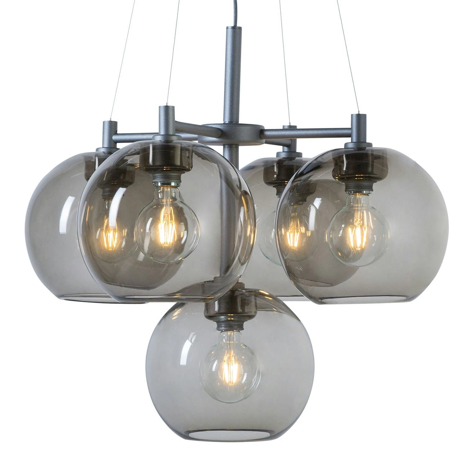 Belid Gloria Chandelier Ø67cm Hard Wired, Grey 1 Belid Gloria Chandelier Ø67cm Hard Wired, Grey