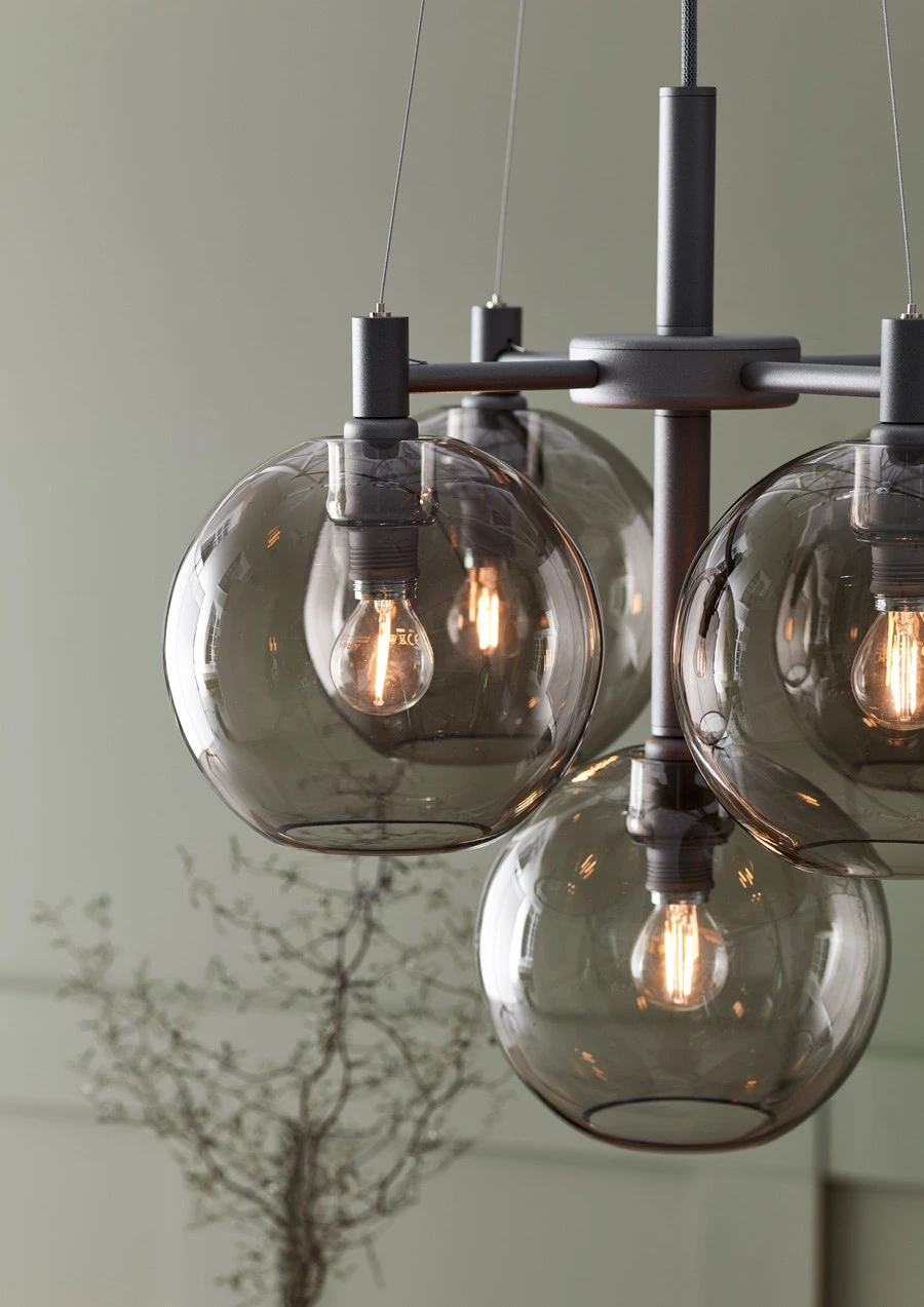 Belid Gloria Chandelier Ø67cm Hard Wired, Grey 4 Belid Gloria Chandelier Ø67cm Hard Wired, Grey - Afbeelding 4