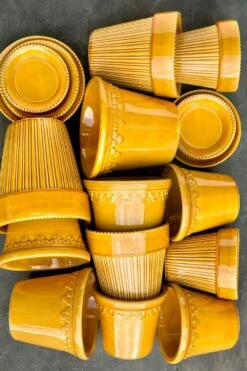 Bergs Potter Copenhagen Pot Met Schotel Geel, Ø16 Cm -Meubel Serie Winkel bergs potter copenhagen pot met schotel geel 11