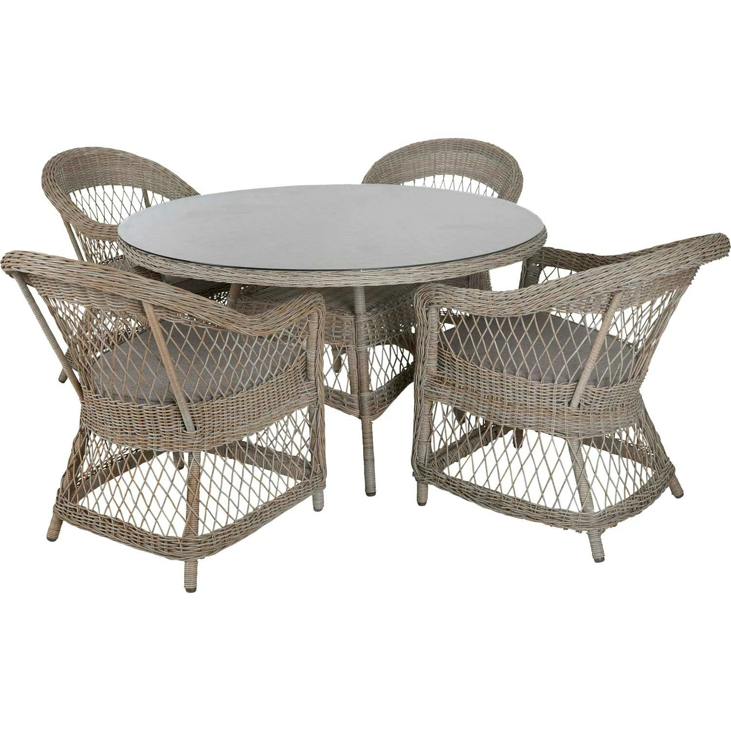 Brafab Kamomill Eettafel Ø130x73 Cm, Beige 2 Brafab Kamomill Eettafel Ø130x73 Cm, Beige - Afbeelding 2