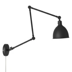 By Rydens Bazar Wandlamp Lange Arm, Zwart