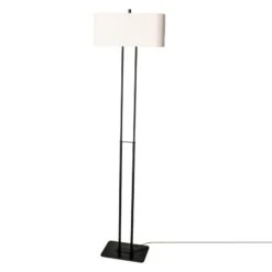 By Rydens Luton Vloerlamp H150 Cm, Zwart / Wit