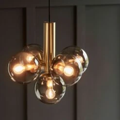 Avenue 43 Pendant, Brass/ Smoked -Meubel Serie Winkel co bankeryd avenue 43 pendant 13