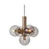 Avenue 43 Pendant, Brass/ Smoked