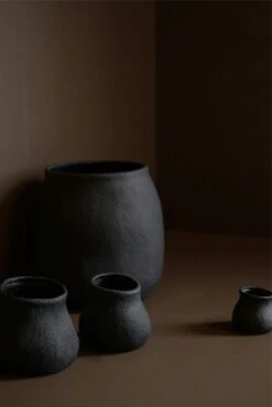 DBKD Paper Vase/Pot Small, Black 7 DBKD Paper Vase/Pot Small, Black -Meubel Serie Winkel dbkd paper vase pot black 12