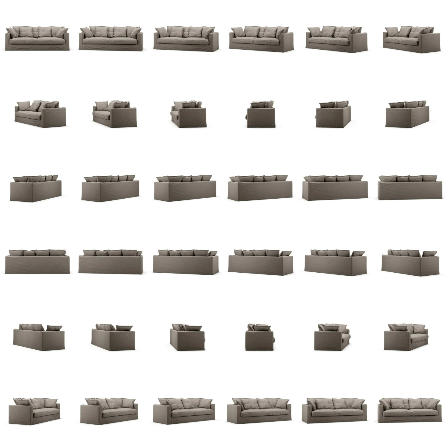 Le Grand Air 3-Zitsbank Voor Buiten Sunbrella, Taupe 6 Le Grand Air 3-Zitsbank Voor Buiten Sunbrella, Taupe - Afbeelding 6