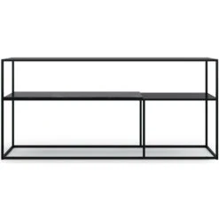 Marvelous Sideboard 163x75cm, Black/Black Marble