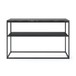 Marvelous Side Table 62x105 Cm, Black / Black Marble
