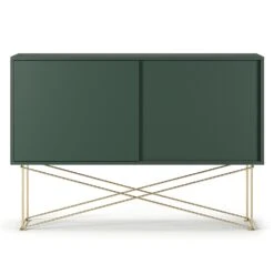 Vogue Sideboard 136H, Green/2G/Brass