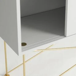 Vogue Sideboard 136H, White/2W/Brass 9 Vogue Sideboard 136H, White/2W/Brass -Meubel Serie Winkel decotique vogue sideboard 136 with frame stand 193