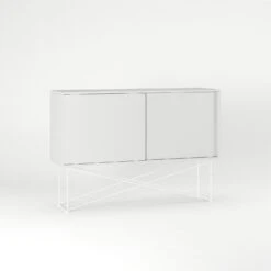 Vogue Sideboard 136H, White/2W/White 8 Vogue Sideboard 136H, White/2W/White -Meubel Serie Winkel decotique vogue sideboard 136 with frame stand 198