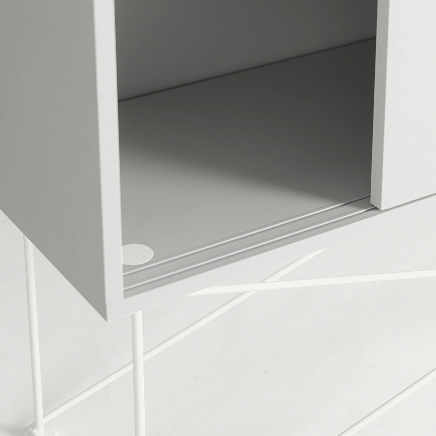 Vogue Sideboard 136H, White/2W/White 4 Vogue Sideboard 136H, White/2W/White - Afbeelding 4