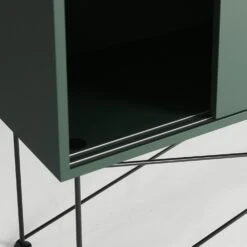 Vogue Sideboard 136H, Green/2G/Black -Meubel Serie Winkel decotique vogue sideboard 136 with frame stand 253