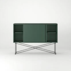 Vogue Sideboard 136H, Green/2G/Black -Meubel Serie Winkel decotique vogue sideboard 136 with frame stand 255