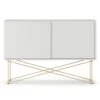 Vogue Sideboard 136H, White/2W/Brass