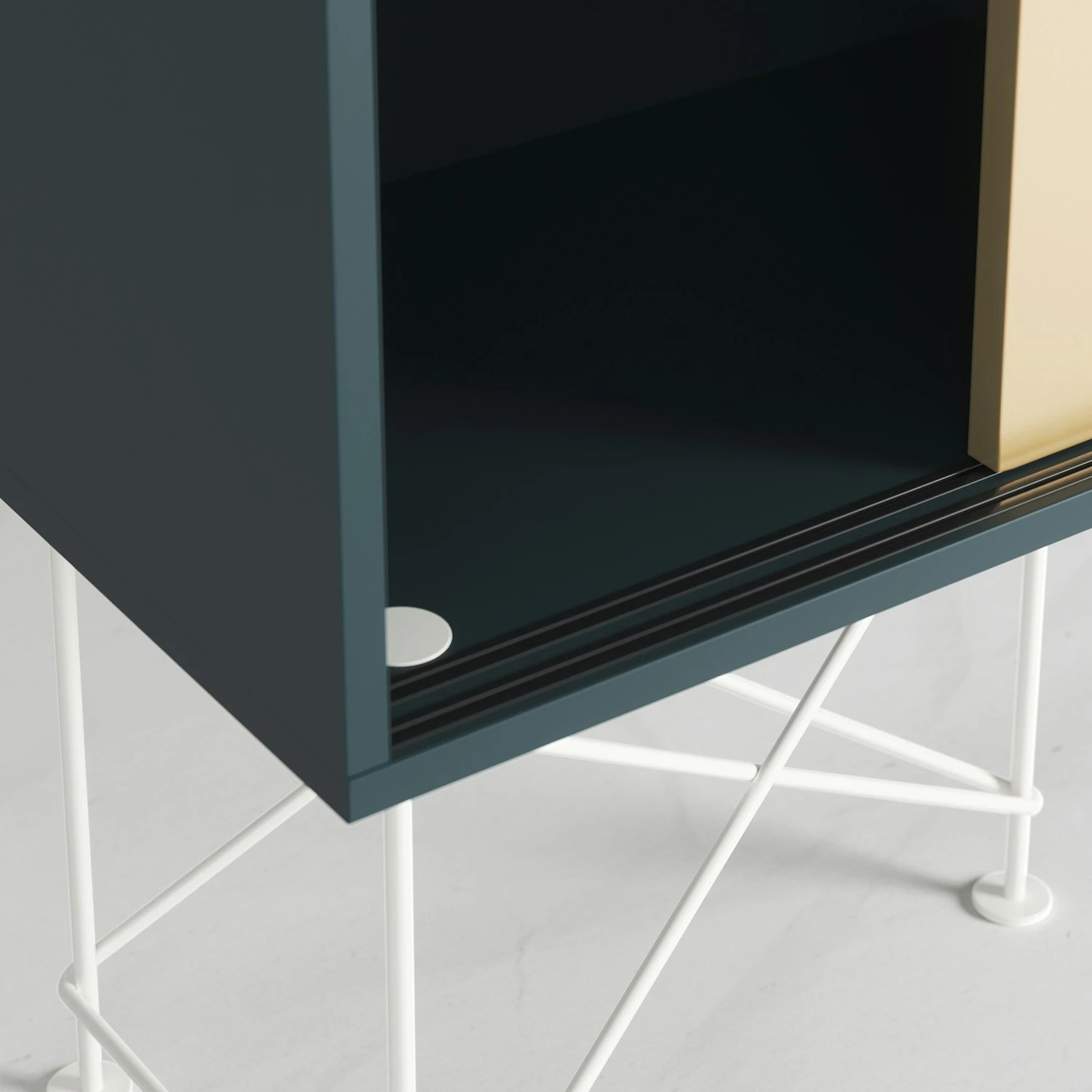 Vogue Sideboard 180H, Grey/2G1B/White 4 Vogue Sideboard 180H, Grey/2G1B/White - Afbeelding 4