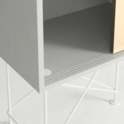 Vogue Sideboard 180H, White/1W2B/White 9 Vogue Sideboard 180H, White/1W2B/White -Meubel Serie Winkel decotique vogue sideboard 180 two brass doors frame stand 295