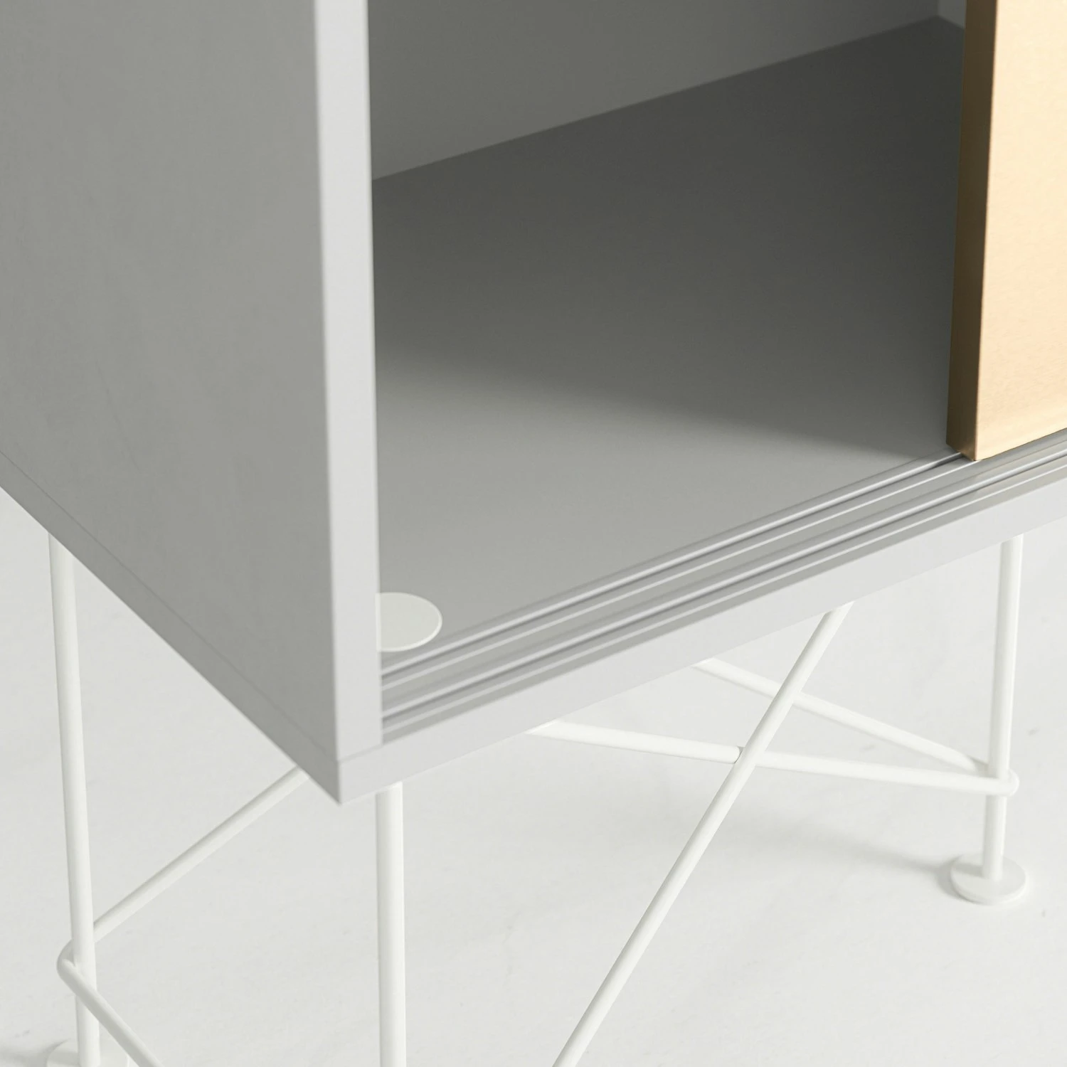 Vogue Sideboard 180H, White/1W2B/White 4 Vogue Sideboard 180H, White/1W2B/White - Afbeelding 4