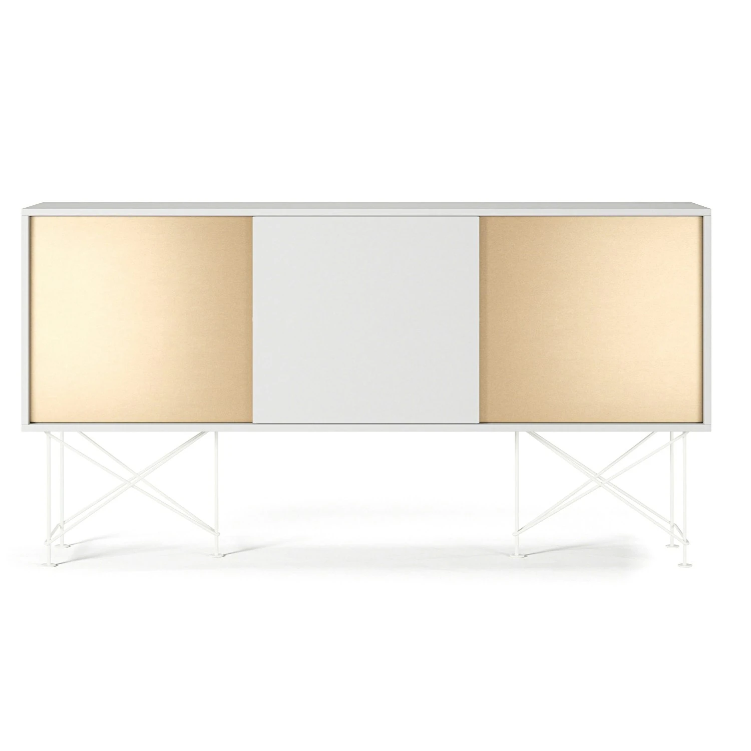 Vogue Sideboard 180H, White/1W2B/White 1 Vogue Sideboard 180H, White/1W2B/White