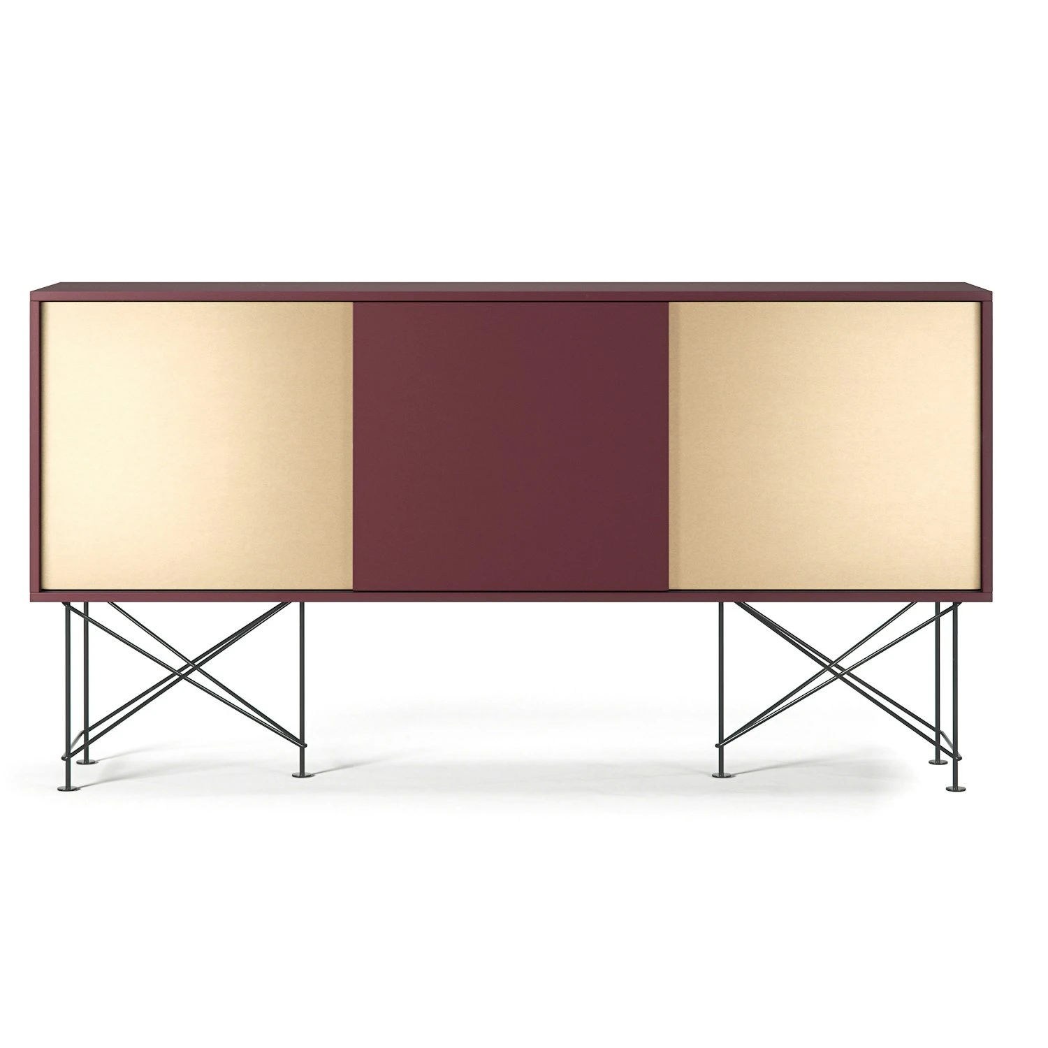 Vogue Sideboard 180H, Wine Red/1WR2B/Black 1 Vogue Sideboard 180H, Wine Red/1WR2B/Black