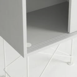 Vogue Sideboard 180H, White/3W/White -Meubel Serie Winkel decotique vogue sideboard 180 with frame stand 217