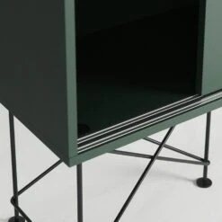 Vogue Sideboard 180H, Green/3G/Black -Meubel Serie Winkel decotique vogue sideboard 180 with frame stand 319