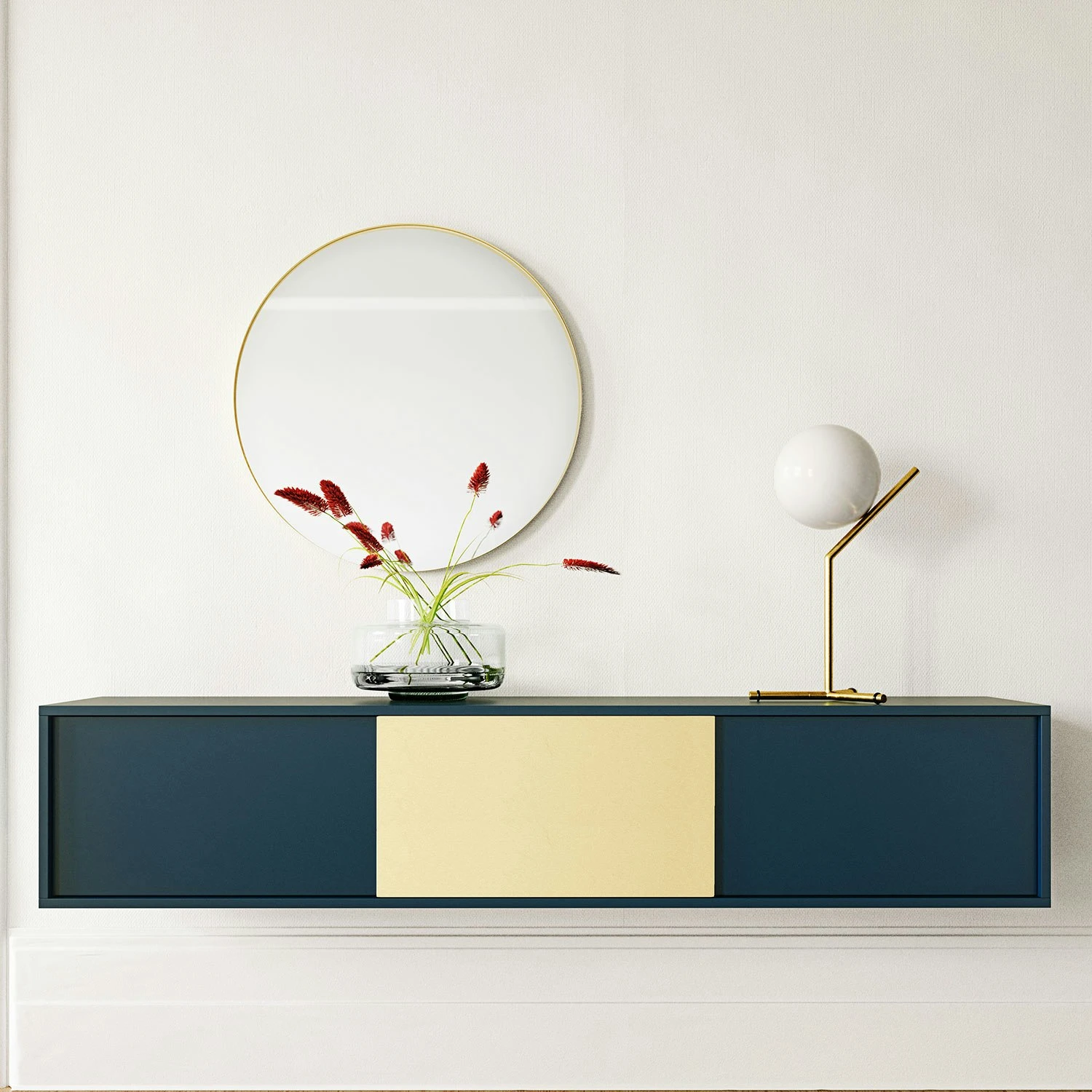 Vogue Wall Kast 180, Donkerblauw 5 Vogue Wall Kast 180, Donkerblauw - Afbeelding 5