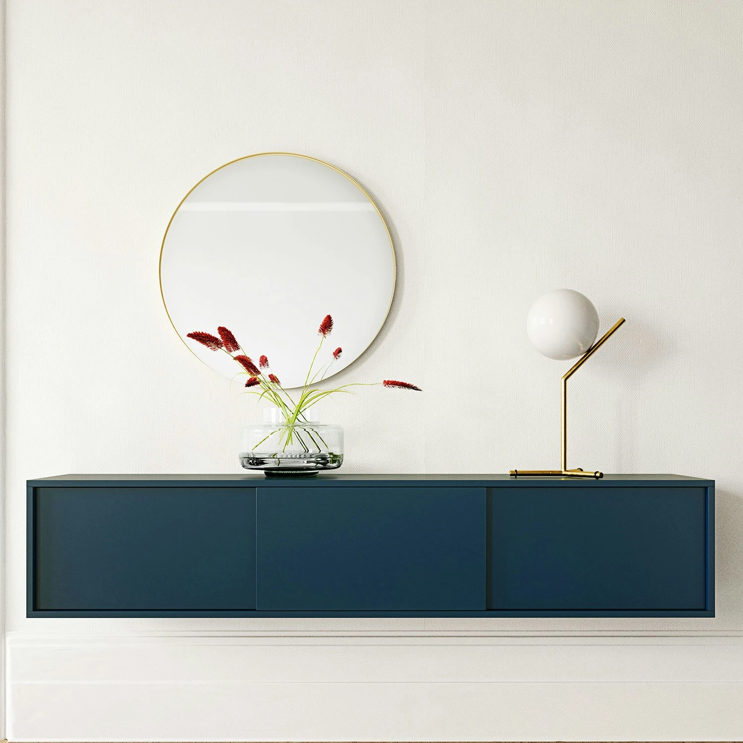 Vogue Wall Kast 180, Donkerblauw 2 Vogue Wall Kast 180, Donkerblauw - Afbeelding 2