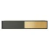 Vogue Wall Cabinet Petite 136, Antracit/Brass