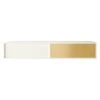 Vogue Wall Cabinet Petite 136, White/Brass