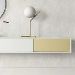 Vogue Wall Cabinet Petite 180, White/Brass -Meubel Serie Winkel decotique vogue wall cabinet petite 180 26
