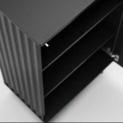 Wave Cabinet 1D Anthracite -Meubel Serie Winkel decotique wave cabinet 1d 58