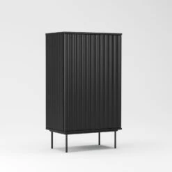 Wave Cabinet 1D Anthracite -Meubel Serie Winkel decotique wave cabinet 1d 59