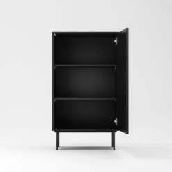 Wave Cabinet 1D Anthracite -Meubel Serie Winkel decotique wave cabinet 1d 61