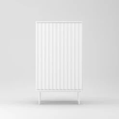 Wave Cabinet 1D White -Meubel Serie Winkel decotique wave cabinet 1d 76