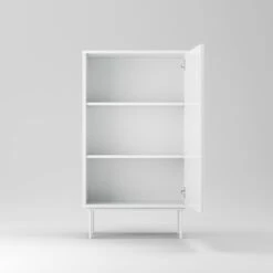 Wave Cabinet 1D White -Meubel Serie Winkel decotique wave cabinet 1d 77