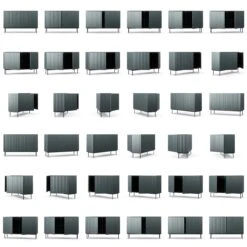 Wave Sideboard 2D Grey -Meubel Serie Winkel decotique wave dressoir 2d 45 scaled