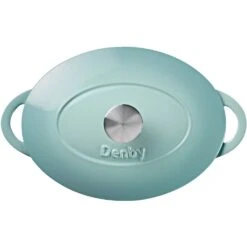 Denby Pavilion Gietijzeren Pot Ovaal Ø28 Cm, Lichtblauw 5 Denby Pavilion Gietijzeren Pot Ovaal Ø28 Cm, Lichtblauw -Meubel Serie Winkel denby gietijzeren pot ovaal 28 cm 5
