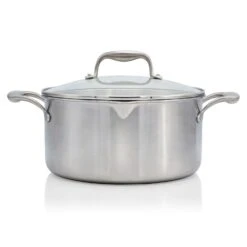 EGO Saucepan With Glass Lid 5 L, Stainless Steel