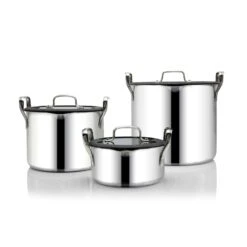 EGO Stackable Pot Set, Stainless Steel 9 EGO Stackable Pot Set, Stainless Steel -Meubel Serie Winkel ego stackable pot set stainless steel 8