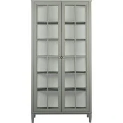 Stockholm 2.0 Vitrinekast 99 X 37 X 201, Grijs