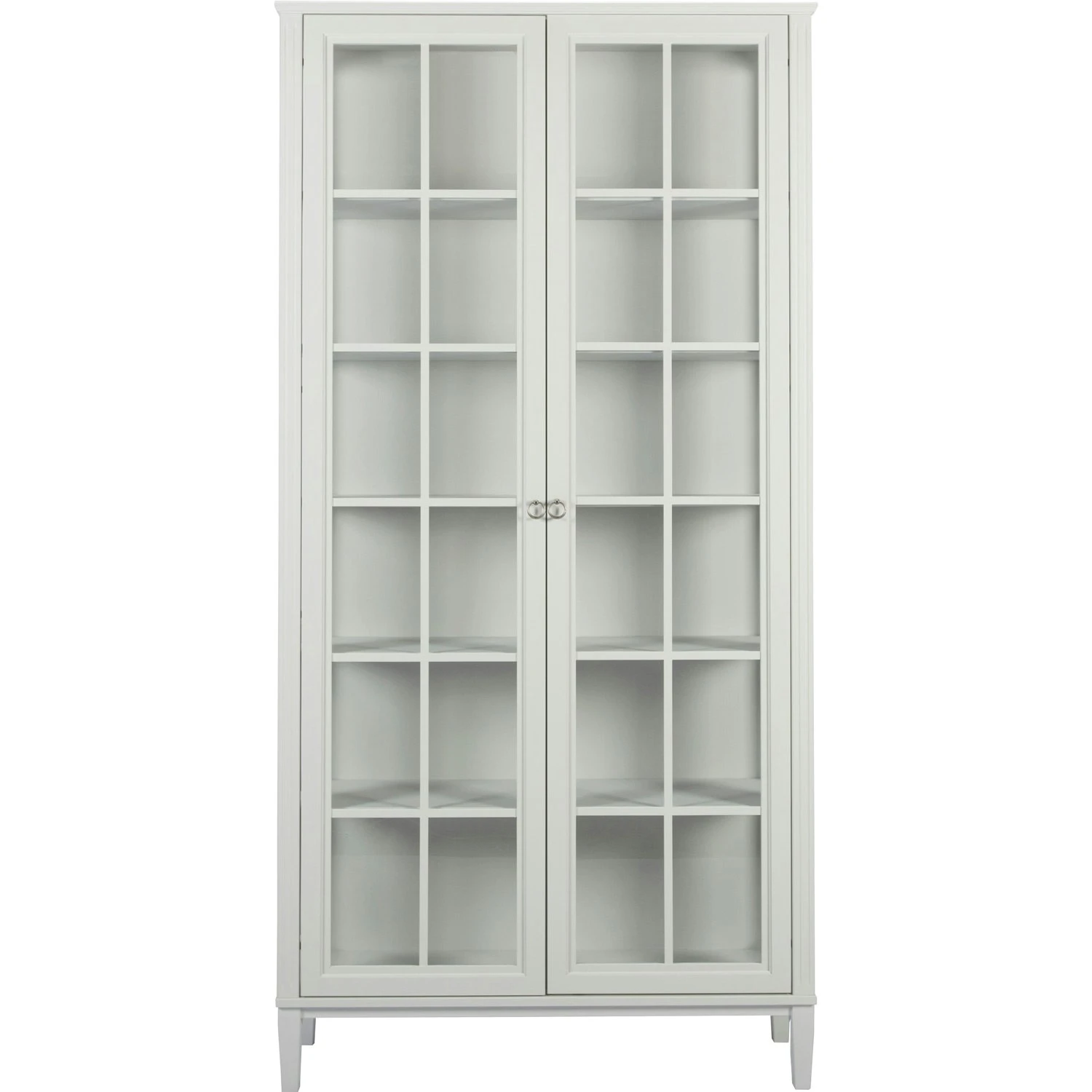 Stockholm 2.0 Vitrinekast 99 X 37 X 201, Whitewash 1 Stockholm 2.0 Vitrinekast 99 X 37 X 201, Whitewash