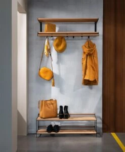 Tamburin Schoenenplank 60cm, Eiken / Zwart 9 Tamburin Schoenenplank 60cm, Eiken / Zwart -Meubel Serie Winkel essem design tamburin shoe shelf 60cm oak black 11