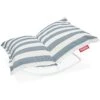 Fatboy Rock 'n Roll Rocking Chair Lightgrey With Bean Bag, Stripe Ocean Blue