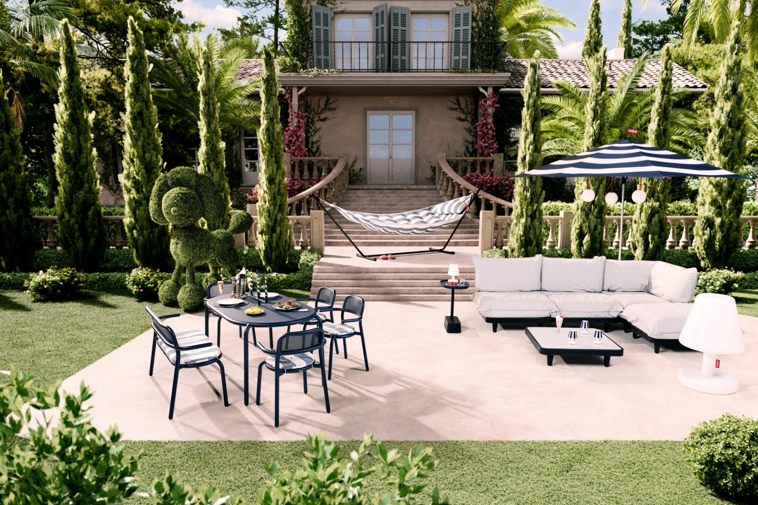 Fatboy Toní Bankski Garden Bench, Anthracite 5 Fatboy Toní Bankski Garden Bench, Anthracite - Afbeelding 5