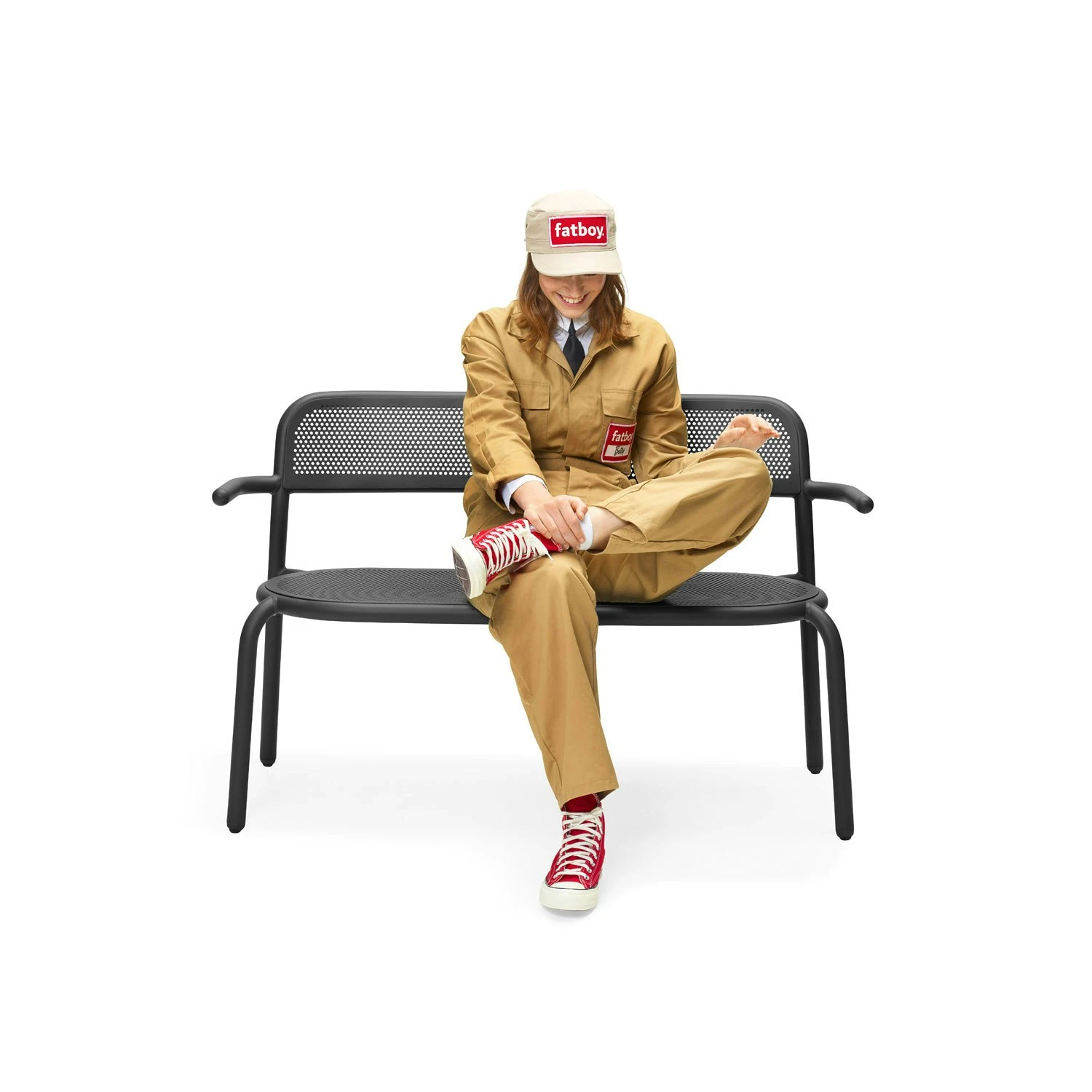 Fatboy Toní Bankski Garden Bench, Anthracite 4 Fatboy Toní Bankski Garden Bench, Anthracite - Afbeelding 4