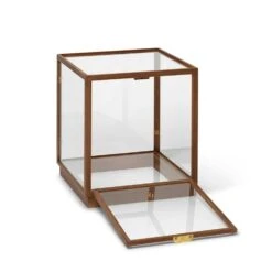 Ferm LIVING Miru Glazen Vitrine, Donker Gebeitst Eikenhout -Meubel Serie Winkel ferm living miru glazen vitrine 11